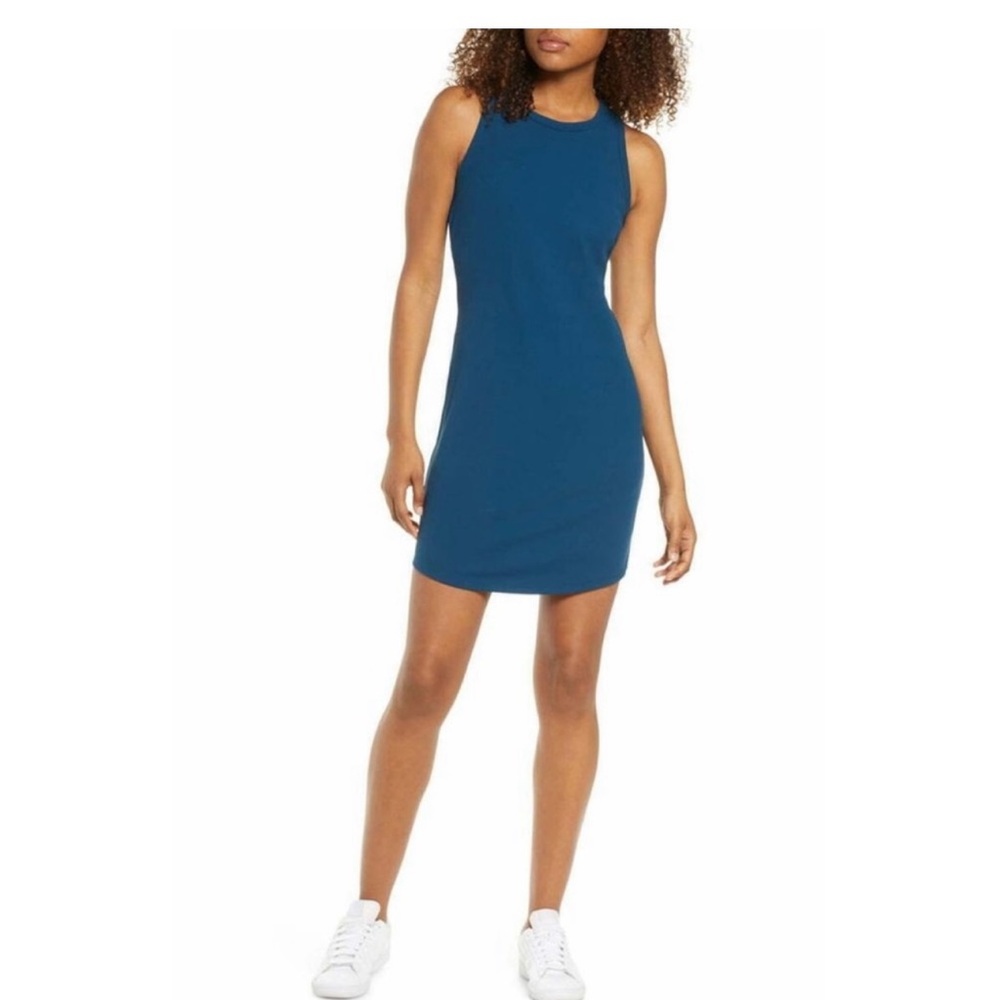 Zella Sleeveless Teal Dress